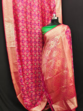 Beautiful Patola Zari Borders Pink Color Silk Sarees